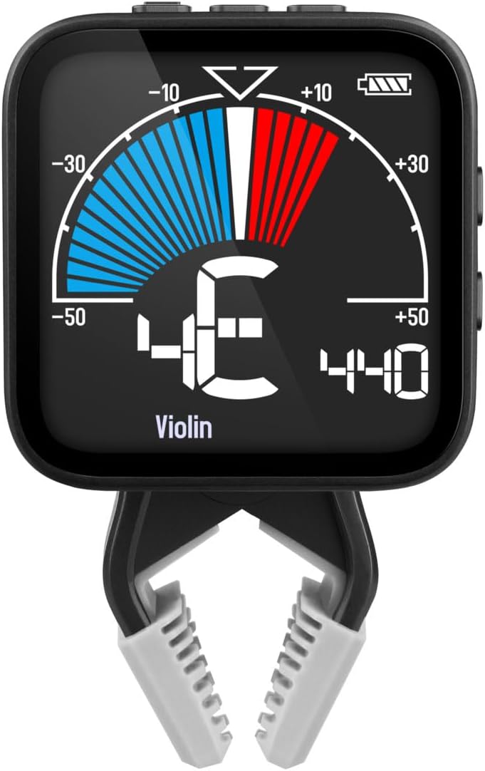 Cherub WMT-665V Rechargeable Violin Metro-Tuner, 3-in-1 Metronome with Tap Tempo，Colorful LCD Display, Easy to Use - Image 1